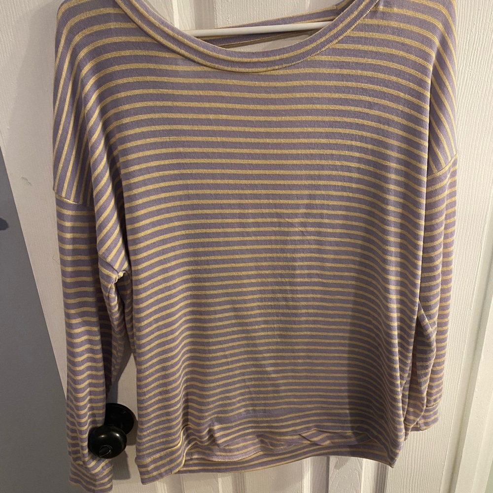 Comfy striped long sleeve shirt NWT